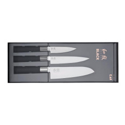 SET 3 COUTEAUX KAI 6710P + 6715U + 6716S
