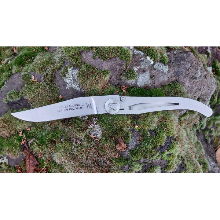 Couteau de Poche Laguiole Claude Dozorme Liner Lock 11 cm – Tout Inox