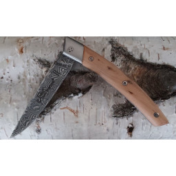 Lame Damas Couteau de Poche Le Thiers® RLT Claude Dozorme – Loupe de Genévrier
