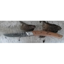 Lame Damas Couteau de Poche Le Thiers® RLT Claude Dozorme – Loupe de Genévrier