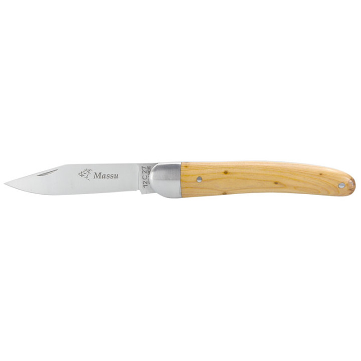COUTEAU Le Massu Manche Olivier 10cm Coutellerie Chevalerias