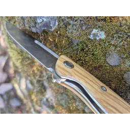 Couteau MZ olivier Liner lock manche 11cm EUSTACHE