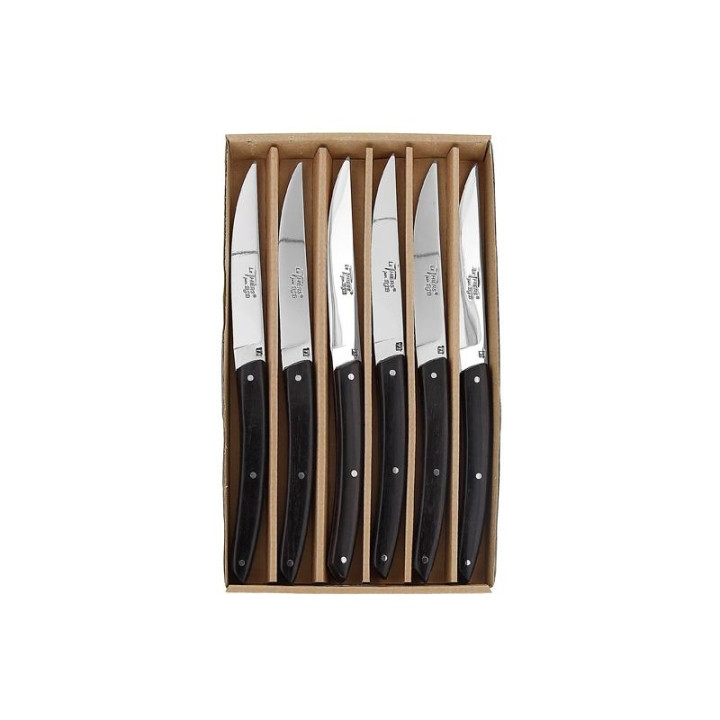 COFFRET 6 COUTEAUX LE THIERS BJB EBENE