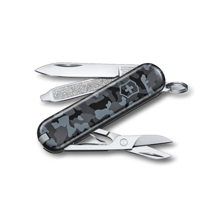 Victorinox Classic SD Navy Camouflage - Petit Canif Bleu 58mm