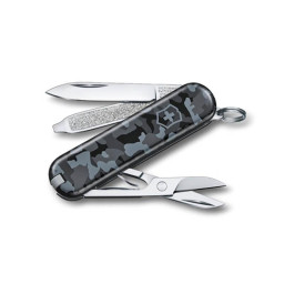Victorinox Classic SD Navy Camouflage - Petit Canif Bleu 58mm