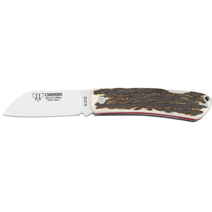 Couteau de Poche Cudeman 386-CV Marinera – Manche en Bois de Cerf