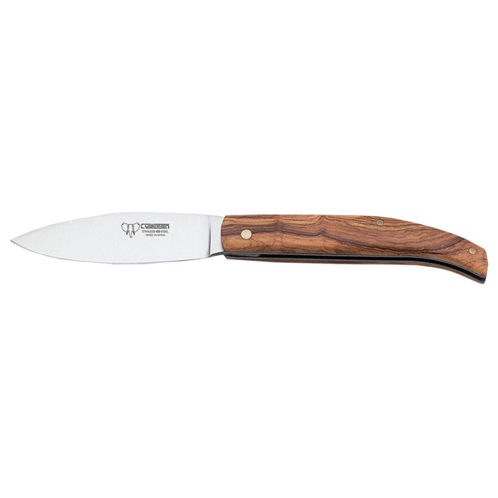 Couteau de Poche Cudeman 418-L Pastora – Manche en Bois d'Olivier