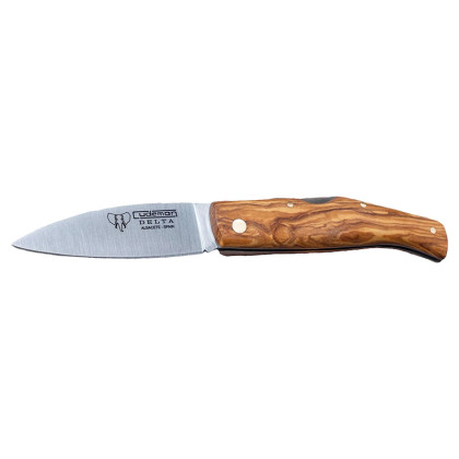 Couteau de Poche Cudeman 344-L Delta – Manche en Bois d'Olivier