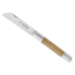 Couteau de Poche « Le Tonneau » 10,5 cm Le Fidèle – Manche en Bois de Chêne
