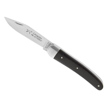 Couteau de Poche « L'Alsacien » 10,5 cm Le Fidèle – Manche en Bois d'Ébène