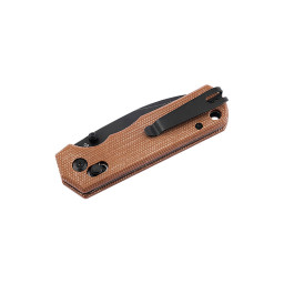 Couteau pliant Böker Magnum Rockstub 01SC710 – Manche Micarta brun & Crossbar Lock
