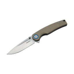 Couteau pliant Böker Magnum Rockstub 01SC007 – Manche Micarta vert & Crossbar Lock