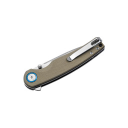 Couteau pliant Böker Magnum Rockstub 01SC007 – Manche Micarta vert & Crossbar Lock