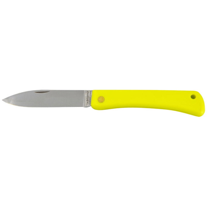 COUTEAU FLORINOX Le Bricoleur Jaune Manche 10.5cm Florinox