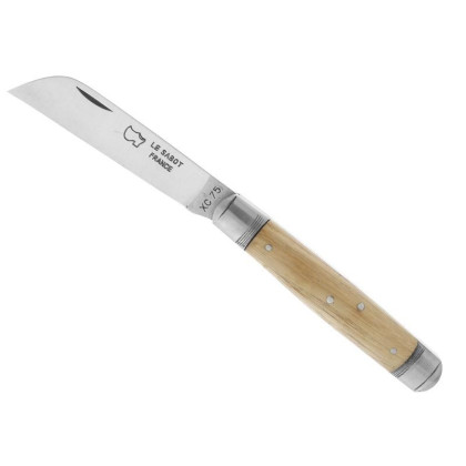 Couteau de Poche Au Sabot « Le Tonneau » 9,5 cm – Lame Carbone XC75 & Manche Chêne