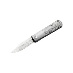 Couteau pliant de collection Böker BRLW Meteorite Damast Platinum Edition 110676DAM