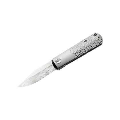 Couteau pliant de collection Böker BRLW Meteorite Damast Platinum Edition 110676DAM