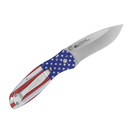 Couteau Pliant Kershaw Blur USA Flag – Lame 14C28N & Manche Drapeau Américain (Réf. 1670USA)