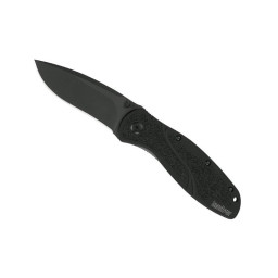 Couteau Pliant Kershaw Blur Black – Lame Inox Noir DLC & Manche G10/Trac-Tec (Réf. 1670BLK)