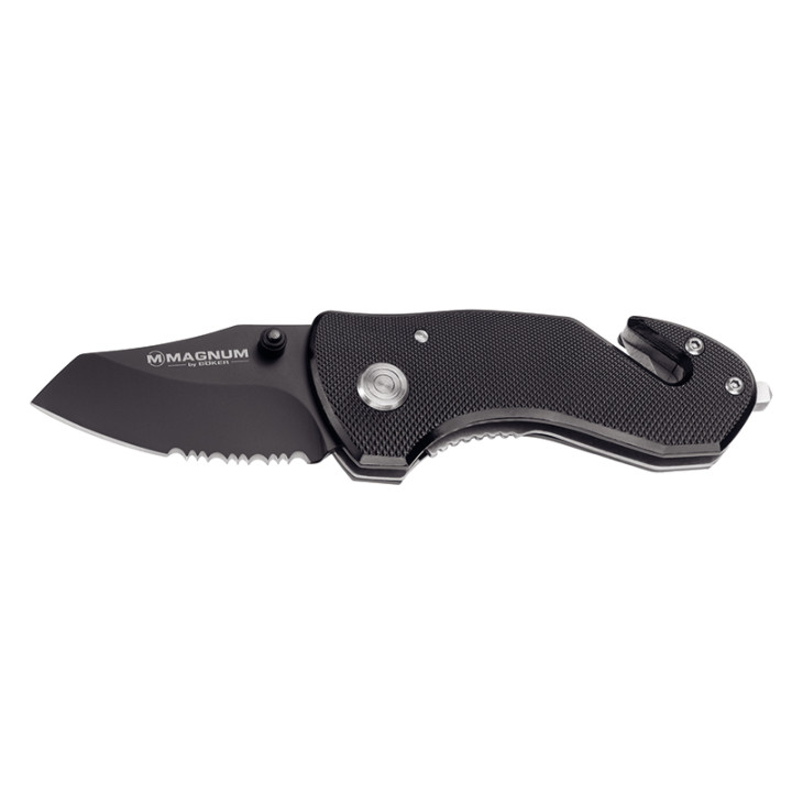 Couteau de secours Böker Magnum Black Rescue 01MB456 – Lame noire & Outils d'urgence