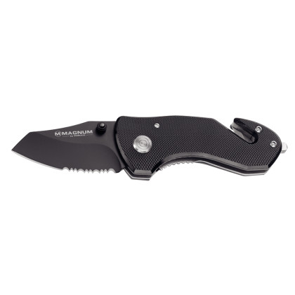 Couteau de secours Böker Magnum Black Rescue 01MB456 – Lame noire & Outils d'urgence