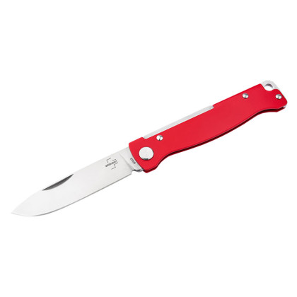 Couteau pliant Böker Plus Atlas Red 01BP0013 – Acier 14C28N & Manche Rouge