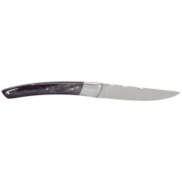 Couteau artisanal Le Thiers 1 Pièce Corne Noire Chevalerias CH2111301 – Acier 12C27