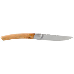 Couteau artisanal Le Thiers 1 Pièce Genévrier Chevalerias CH2111302 – Acier 12C27