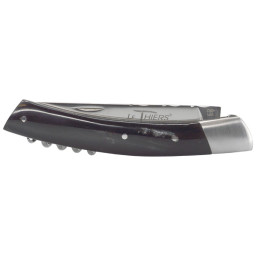 Couteau artisanal Le Thiers 2 Pièces Corne Noire & Tire-Bouchon Chevalerias – Acier 12C27