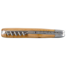 Couteau artisanal Le Thiers 2 Pièces Bois de Genévrier & Tire-Bouchon Chevalerias – Acier 12C27