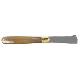 Greffoir Droit Artisanal Chevalerias CH3031102 – Lame 50mm & Corne Pressée Claire