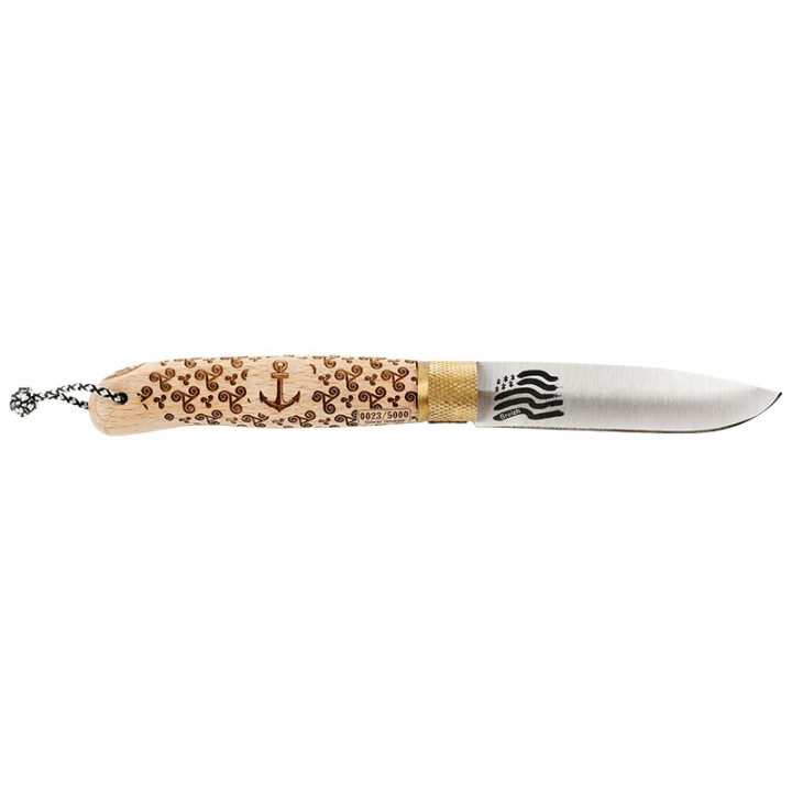 Couteau Pliant Décalé Bretagne Focus CFBREH – Lame 90mm & Manche Hêtre