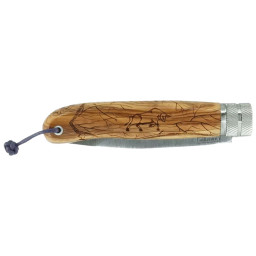 Couteau Pliant Décalé Camargue CFCAMO – Lame 90mm & Bois d'Olivier