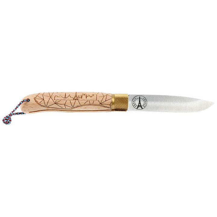 Couteau Pliant Décalé Série City Paris Hêtre CFPARH – Lame 90mm & Hêtre