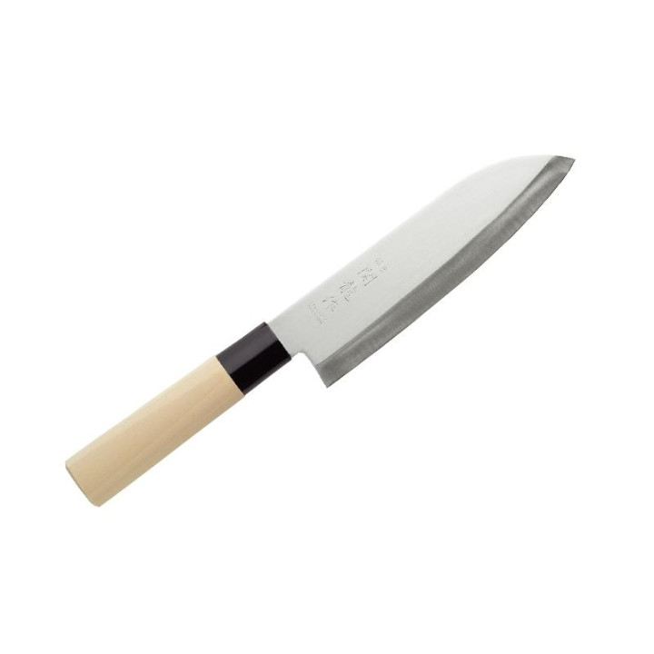 Couteau Japonais Sekiryu Santoku 16,5 cm – Manche en Bois Naturel