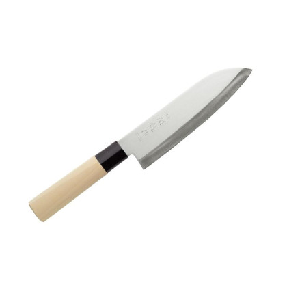 Couteau Japonais Sekiryu Santoku 16,5 cm – Manche en Bois Naturel