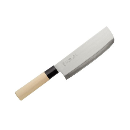 Couteau Japonais Sekiryu Nakiri 16,5 cm – Manche en Bois Naturel