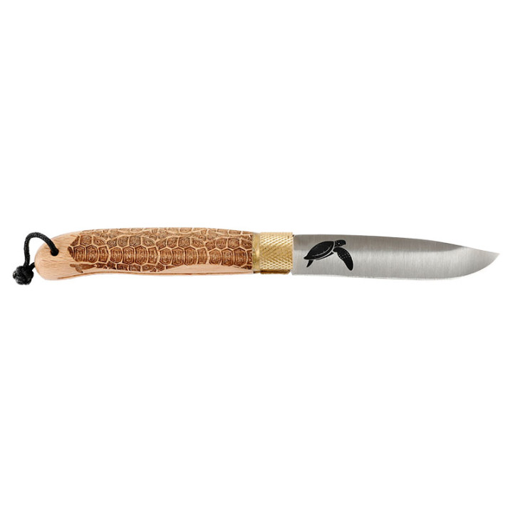 Couteau Pliant Décalé Série Sauvage Focus Tortue CFTORH – Lame 90mm & Hêtre