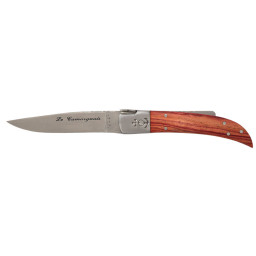 Couteau Le Camarguais N°10 Trident Bois de Rose CA10008