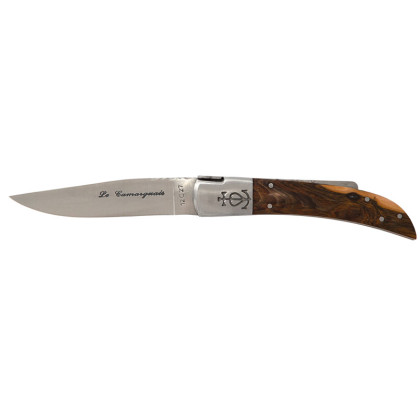 Couteau Le Camarguais N°12 Trident Soudé CA10011 – Lame 105mm & Manche Pistachier