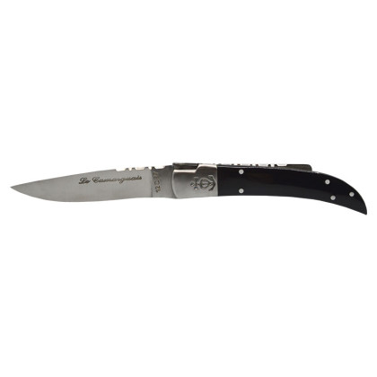 Couteau Le Camarguais N°10 Trident Corne Brune CA10026