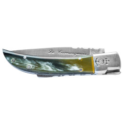 Couteau Le Camarguais N°12 Trident Corne Brune CA10028