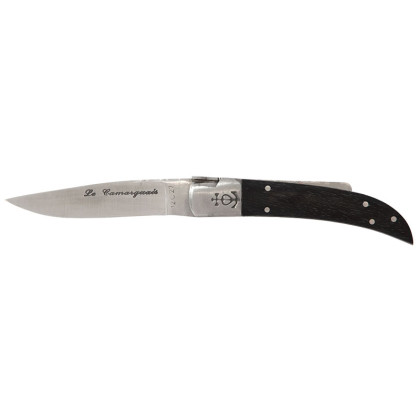 Couteau Le Camarguais N°10 Trident Soudé CA10030 – Lame 90mm & Manche Ébène