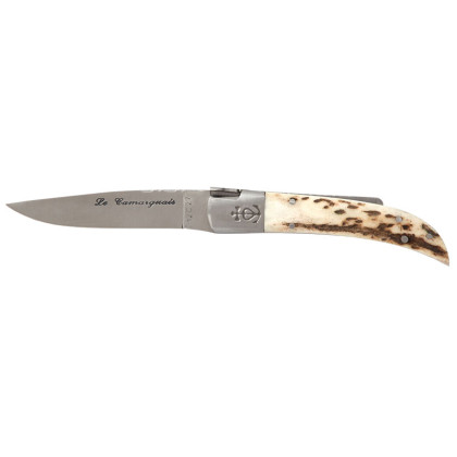 Couteau Le Camarguais N°10 Trident Bois de Cerf CA10093