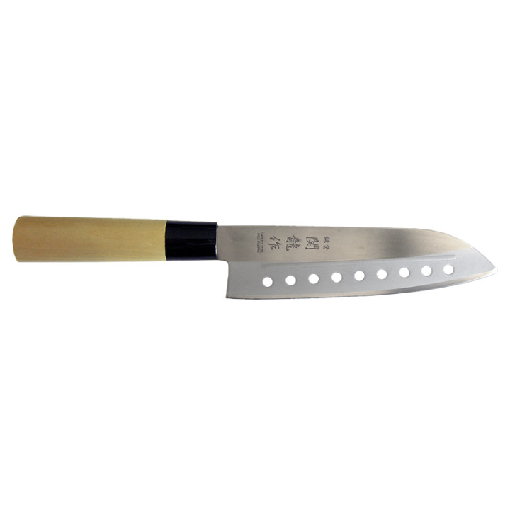 Couteau Santoku Japonais Sekiryu SR110 17cm - Bois & Alvéoles
