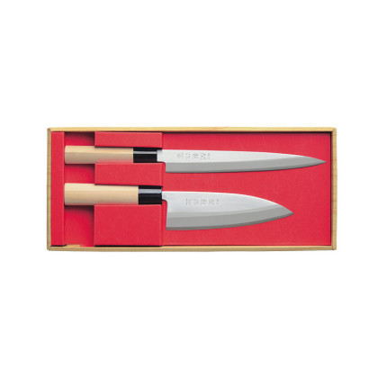 Coffret 2 Couteaux Japonais Sekiryu SR601 - Sashimi & Deba