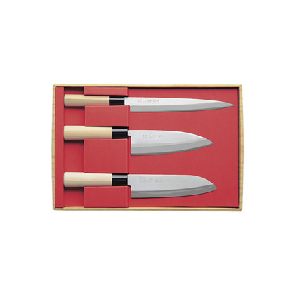 Coffret 3 Couteaux Japonais Sekiryu SR801 - Santoku, Deba & Sashimi