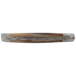Couteau TMC Laguiole - Lame 14C28 - Manche Pointe de Corne 12cm