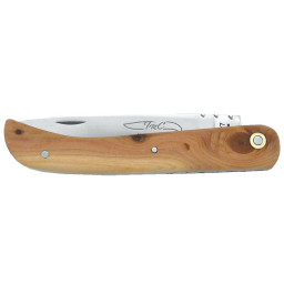Couteau TMC Le Ti'Pot' - Lame 12C27 - Manche Bois de Cade 10cm