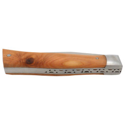 Couteau TMC Alpin 90 mm - Lame 12C27 - Manche Bois de Cade